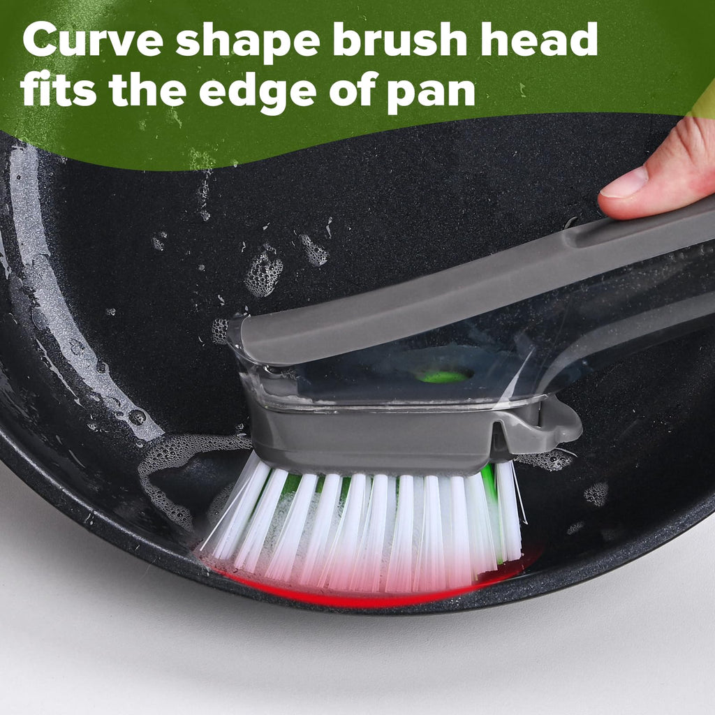 Dishwand Brush Refill, 8 Pack Dish Brush Refills Compatible with Scotch-Brite Dishwand, Dish Soap Brush for Dishes, Pans, Sink, Pots