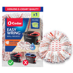 O-Cedar EasyWring Deep Clean Refill (1-Pack) | 40% More Cleaning Power | Microfiber Mop Refill Compatible with O-Cedar EasyWring Spin Mop & Bucket System
