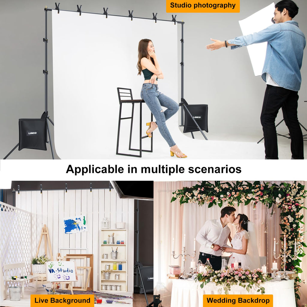 Linco Lincostore Backdrop Stand Kit 10x7ft for Photography