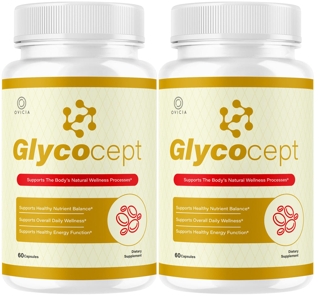 (2 Pack) Glycocept - Glycocept Advanced Formula Support Capsules All Natural Premium Ingredients Maximum Strength, Daily Pills Support Vitamins for Health and Wellness, 120 Capsules for 2 Months