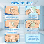 15Pcs 10.2"x10.2" Shower Shields Wound Cover, Large Waterproof Protector Bandage with Non-Stick Central Pad, Adhesive Dressing Film for Dialysis Catheter Post Surgical PICC Line