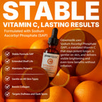 GlowMedik Vitamin C Serum for Face - Illuminating Brightening Serum for Dark Spots - Dark Spot Corrector with Hyaluronic Acid & Vitamin E - Fine Lines & Wrinkles, Sensitive Skin, Made in USA 1 fl oz
