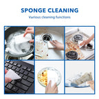 100PCS Eraser Sheets, Magic Cleaning Sponge Reusable, Thin Nano Dish Sponge Cleaner Pads Eraser Wipes for Kitchen Shoe Furniture Bathroom Shower Sink Hard-to-Reach Places