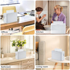 Pollock Paper Towel Dispenser Holder Countertop Commercial,White-L