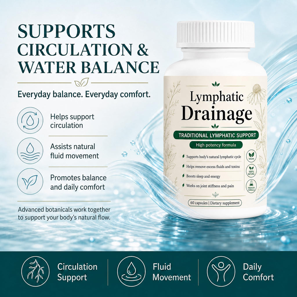 Megacephalus Lymphatic Drainage Capsules, Natural Herbal Supplements with Dandelion Extract, Burdock, Kelp & Echinacea, Supports Cellulite Reduction, Lymph Node Detox Cleanse & Immune Health (1)