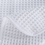 POLYTE 430 GSM Microfiber Oversize Quick Dry Lint Free Bath Towel, 60 x 30 in, 4 Pack (Waffle Weave)