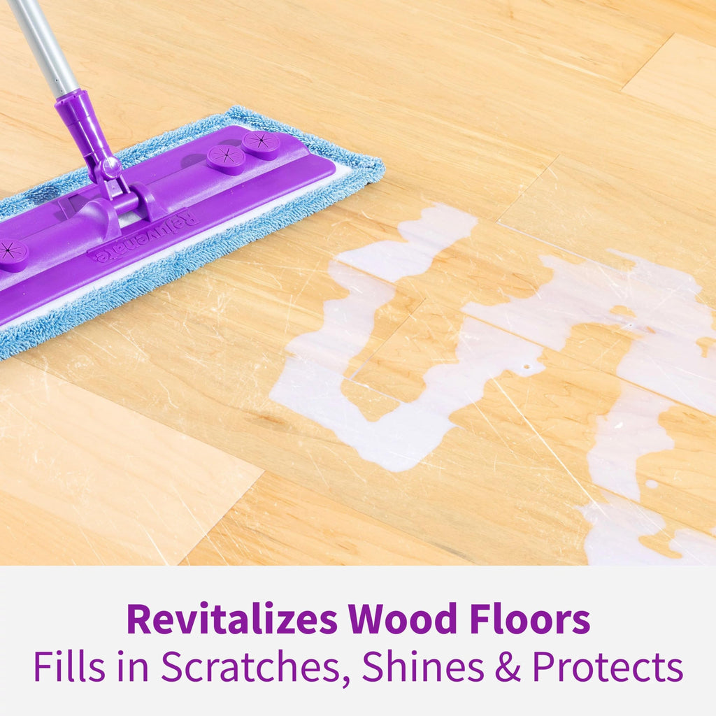 Rejuvenate Professional Wood Floor Restorer Fills Scratches, Shines And Protects Wood Flooring For A High Gloss Shine, 1 Gallon, 2 Pack