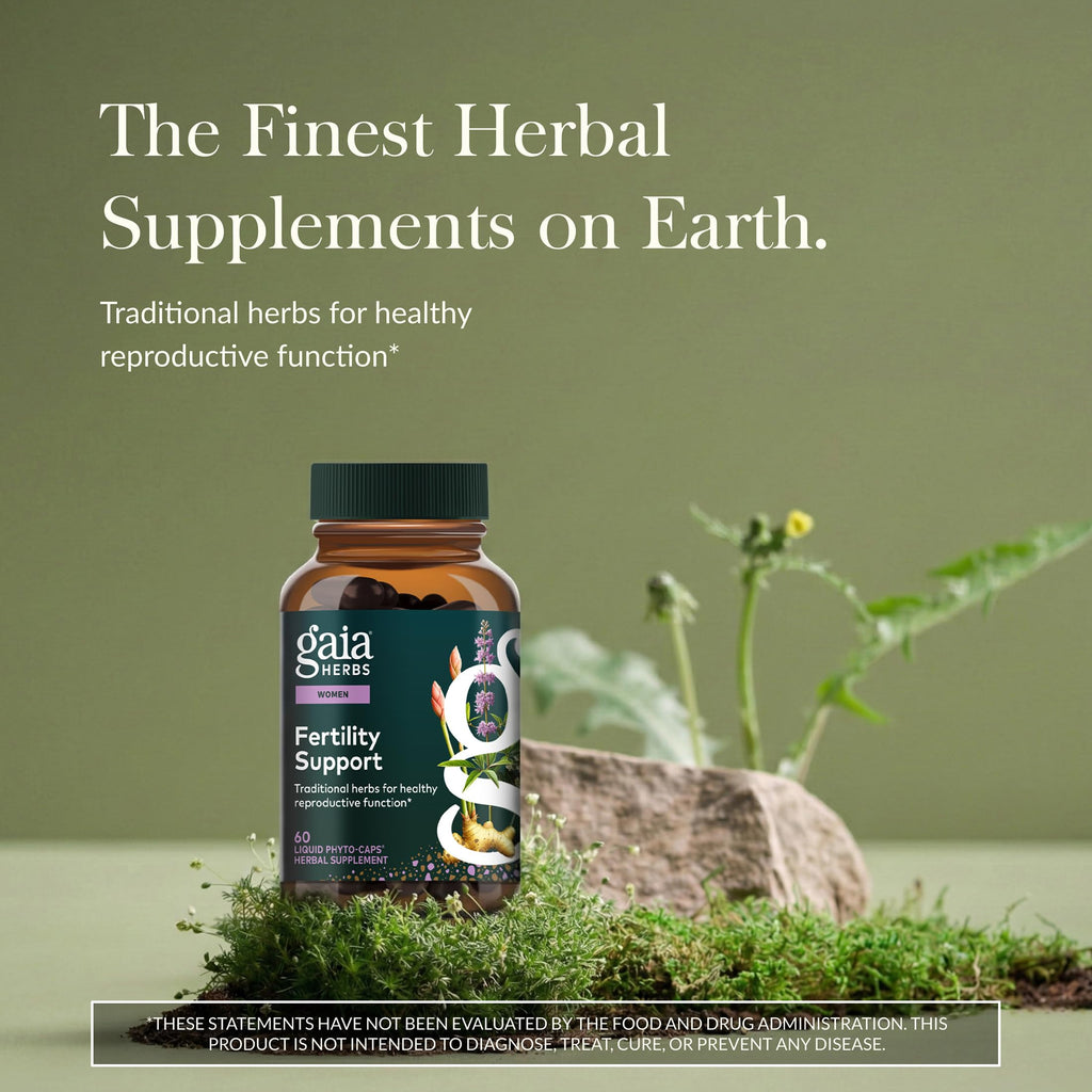 Gaia Herbs Fertility Support - Supplement with Hormone Balance Support for Women with Traditionally Used Chaste Tree* - 60 Vegan Liquid Phyto-Caps (30 Servings)