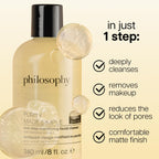 philosophy purity made simple one-step mattifying facial cleanser - with bamboo extract - oil-free formula gently removes makeup & dirt, leaving skin with a healthy, matte appearance - 8 fl oz