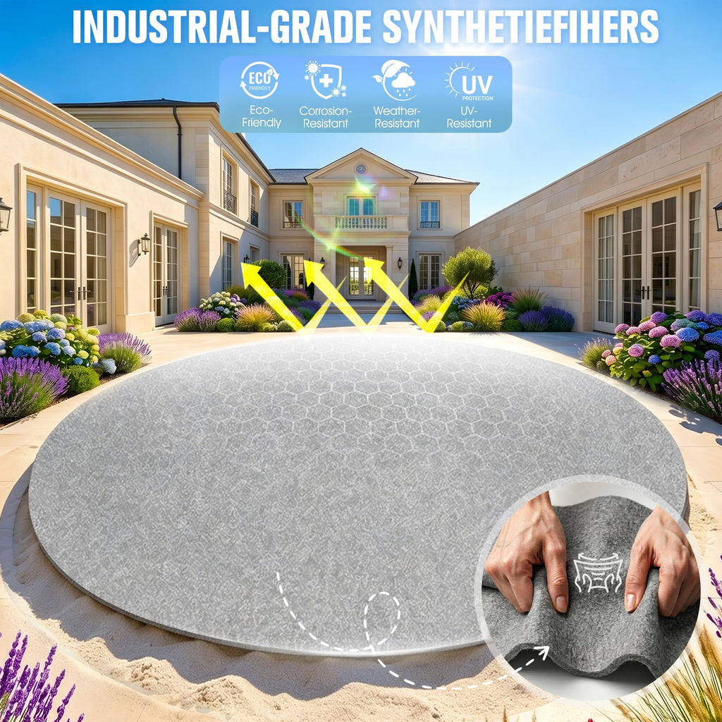 WaveHaven 15FT Pool Liner Pad,Round Pool Liners for Above Ground Swimming Pools,360G/M² Thicker Heavy Duty Round Pool Liner Pad,Underneath Pool Mat, Swimming Pool Liners for Padding and Protection