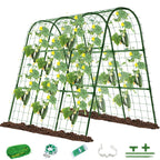 Cucumber Trellis for Raised Bed, U-Shape Arch Metal Garden Trellis for Climbing Plants, Heavy Duty Plant Trellis Outdoor, Easy Assembly Rustproof Trellis for Vines (U Frame Trellis)