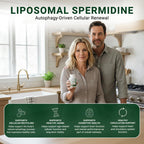 GenuinePurity Liposomal Spermidine 8mg Supplement - 60 Capsules for Cellular Renewal and Healthy Aging - Spermidine-Rich Wheat Germ Extract for Women and Men - Gluten Free, Vegan, Made in USA, Non-GMO