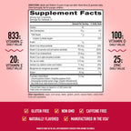 Airborne Immune Support Gummies, Assorted Fruit Flavor, 63 Ct - 750 mg Vitamin C + Vitamins A, D & E + Zinc, Selenium, and Manganese | with Herbal Blend | Naturally Flavored