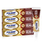 Poligrip Power Max Power Hold Plus Seal Denture Adhesive Cream for Secure Hold and Food Sealing, Flavourless - 2.2 oz (62.3 g) (Pack of 4)