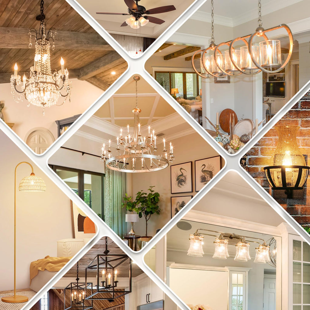 Dimmable E12 Candelabra LED Light Bulbs 60 Watt Equivalent, 6W 630LM Chandelier Light Bulb 2700K Soft Warm White, Vintage LED Filament Clear Glass Candle Light Bulbs, 90+ CRI, No Flicker, 12-Pack