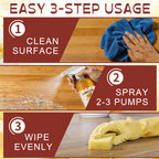 Beeswax Floor Spray,Beeswax Essential Oil Wax,2026 New Beeswaxs Wood Polish Spray,Upgrade Natural Furniture Waterproof Polish and Cleaner for Wood Multipurpose Wood Wax Restorer for Floors(335ml)