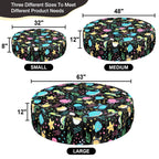 Ladadee Foldable Round Dog Swimming Pool Cover, for 32 "/63“/48” Collapsible Outdoor Tub, PVC Coating Waterproof and UV Protection, Leakproof Washable Kiddie Pet Small Paddling Bath Accessories