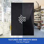 Duco ABS Plastic Sheet 1/8" (3mm) Thick 12" x 24" - 1 Pack of USA-Made Textured & Matte ABS Black Sheet - Heat Moldable Plastic Panel for Home Decor, Crafts, Robotics, DIY Projects and Industrial