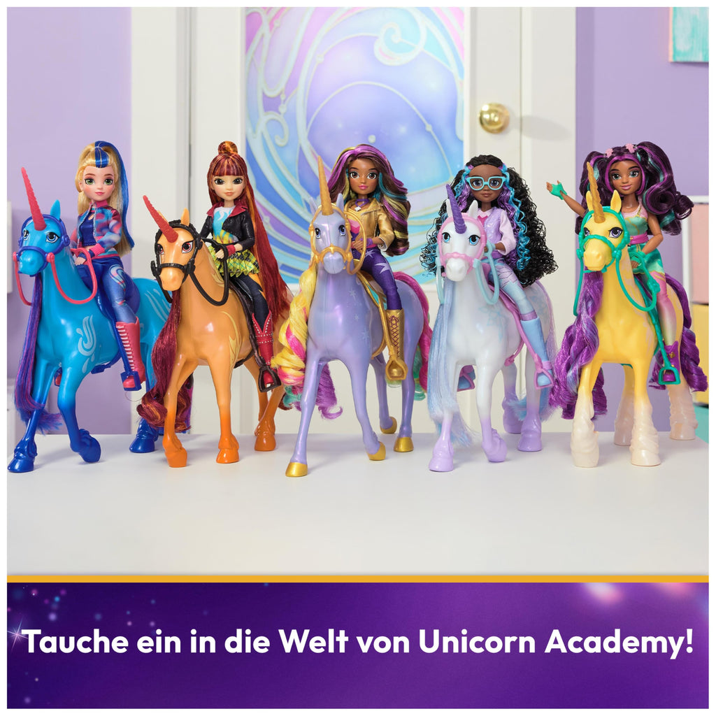 Unicorn Academy, Layla Doll with 5 Accessories, 9.5”, Dolls & Unicorn Toys for Girls Ages 4 and up