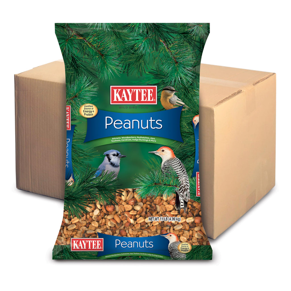 Kaytee Peanuts Wild Bird Food, High in Fat and Protein, 11 Pounds