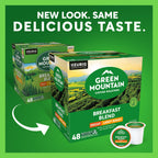 Green Mountain Breakfast Blend Decaf Coffee, K-Cup Pods, 48 Count