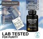 DLNIA Shilajit 9-in-1 Capsules – Organic Himalayan Complex with Ashwagandha, Sea Moss, Turmeric & More – Vegan, Lab-Tested, Immune & Energy Support for Men & Women – 90 Capsules