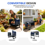 Foldable Garden Kneeler Seat, Garden Stools for Seniors, Heavy Duty Stool