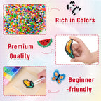 Quefe 24 Colors 5200pcs 5mm Fuse Beads Kit for Kids