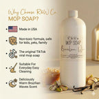 R&W CO. Original 32 oz Premium Mop Soap Brazilian Waves Scented, Gentle Floor Cleaner for all Surfaces, Non-Toxic, Pet and Skin Safe Formula, Streak-Free Shine