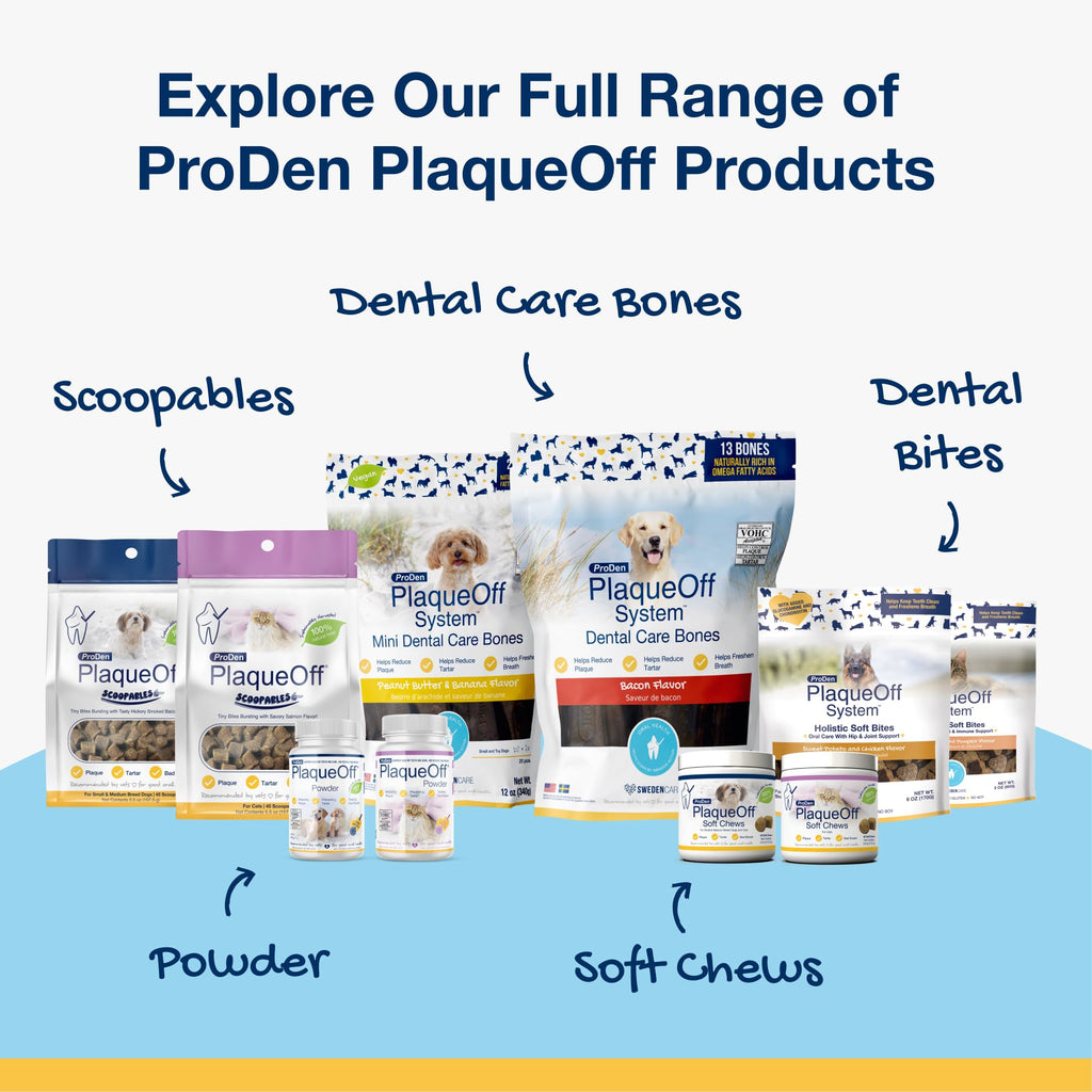 ProDen PlaqueOff Powder for Dogs - Dog Tartar and Plaque Remover - 60g