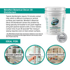 Benefect Botanical Decon 30 Disinfectant Cleaner, Light Lemon & Thyme Scent, 5 Gallon Pail