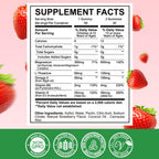 Magnesium Complex Gummies- Calm Chewable Gummies for Kids & Adults- Magnesium Glycinate Supplement-w/Omega-3, Vitamin B6, D3- Support Calm Stress Relief, Bones, Mood, Strawberry Flavor