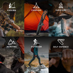 Gifts for Men Dad Him Fathers Day, Anniversary Birthday Gifts ideas for Boyfriend Husband, Engraved Pocket Knife, Wooden Handle Folding Knife with Wood Box, Unique Outdoor Camping Hunting Fishing Tool