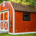 COLORPAPA 2 Pack Shed Windows,16" x 16" Small Sliding Windows,Flush Mount Windows with Tempered Glass and Fiberglass Screen for Shed, Chicken Coop, Playhouse, Household, Garage, Barns (Black)