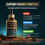 Wellanova Lymphatic Drainage Supplement - Organic Liquid Drops for Lymphatic Support & Detox - 8-in-1 Herbal Blend - Lymphatic Cleanse Complex with Burdock, Dandelion, Elderberry - 2 fl oz