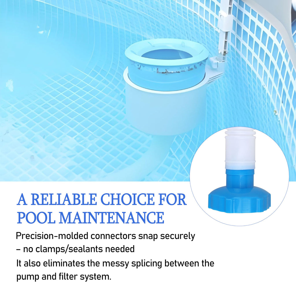 25016 Pool Skimmer Hose & Adapter B Replacement Set – Universal Fit for Intex Above Ground Pools | Leak-Proof Connections