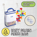 BUNMO Bath Toys Suction - Connect, Build, Create - Toddler Bath Toys - Hours of Fun & Creativity - Fine Motor Skills - Stimulating Sensory Toys - Non-Mouthable Toy 3+ - Smooth 24 Pack