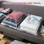 Large 5 Gallon Plastic Zipper Storage Bags, 18x24 Inches Clear Reclosable Storage Bags 20Pieces