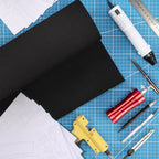 Black Eva Foam Sheet roll,Premium eva Craft Foam 10mm Thick,13.9" x 39", High Density 86kg/m3 for Halloween Cosplay Costume, Crafts, DIY Projects by MEARCOOH