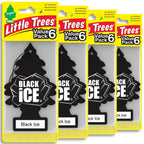 LITTLE TREES Car Air Freshener | Hanging Tree Provides Long Lasting Scent for Auto and Home | 24 Air Fresheners |Black Ice