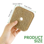 16 Pack Biodegradable Natural Kitchen Sponges, Compostable Cellulose & Coconut Square Scrubber, Dual Sided Dish Sponge for Washing Dishes, Eco Friendly