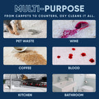 Oxy Pet Carpet Cleaner Spray | Pet Stain Remover for Pet Urine, Cat Pee, Dog Poop | Deep Spot Treating Action on Carpeting, Upholstery, Laundry, Pet Beds & More (128 Fl Oz)