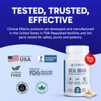 Clinical Effects Ideal Brain - Dietary Supplement for Nootropic Focus and Memory Support - 30 Capsules - B Vitamins, GABA, Alpha-GPC - Helps Support Mental Focus, and Optimal Brain Function