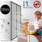 Magnetic Screen Door with Upgraded PET Material Mesh- Easy Installation, Tear-Resistant, Pet and Kid Friendly