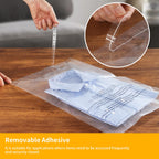 iMailer - 500 Count - 10" x 13" Clear Poly Bags with Suffocation Warning Bags for Prints, Photos, Documents, Clothing, T-Shirt - Resealable Adhesive