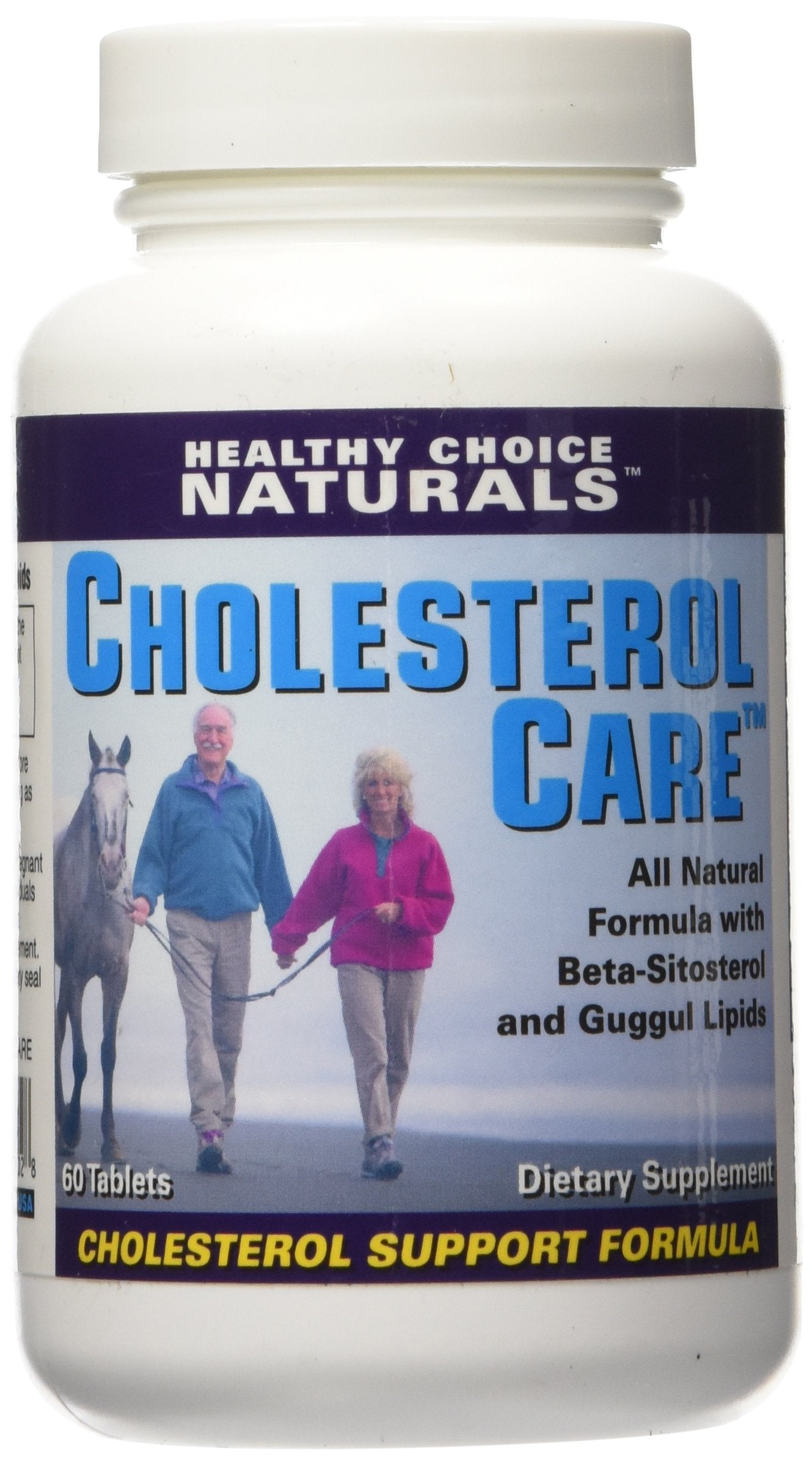 Healthy Choice Naturals Cholesterol Care Supplement – All Natural Cholesterol Health Support Formula/60 Tablets