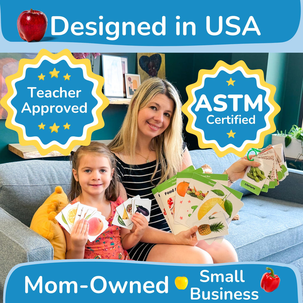 Preschool Learning Activities, Educational Books, Toddler Flashcards, Montessori Games, Picture Cards, Play Food for Toddlers 1-3, 1 Year Old Girl Gifts and Toys, 2 Year Old Girl Birthday Gift