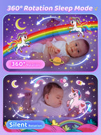 PIKOY Carousel Night Light for Kids,15 Sounds&15 Films Star Projector,Gifts
