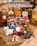 Nativity Advent Calendar 3D Printed Nativity Set Toys Gift for Toddler Kids