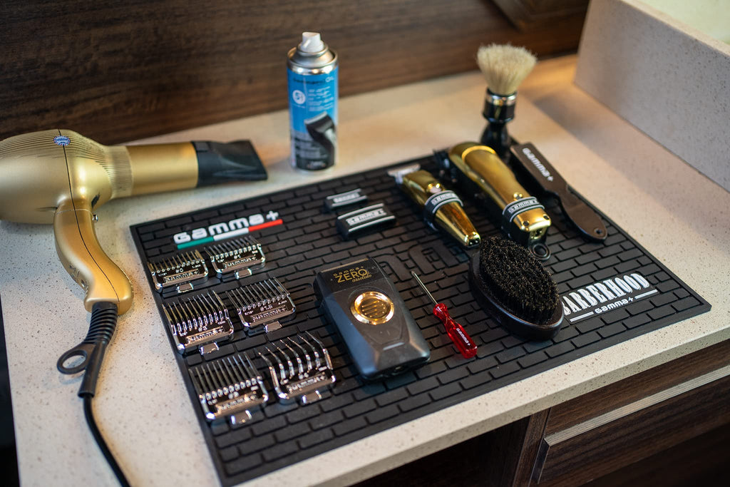 GAMMA+ Professional Salon and Barber Shop Mat & Hot Tools Station Organizer